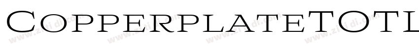 CopperplateTOTLig Re字体转换